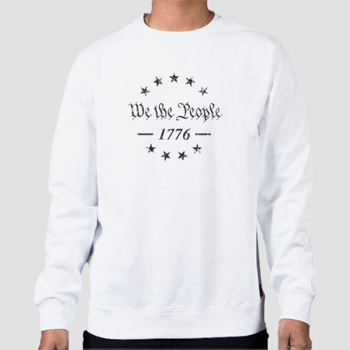 Sweatshirt White 1776 We the People