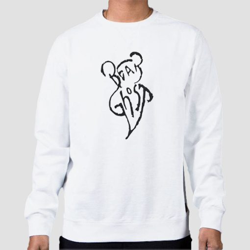 Sweatshirt White Bear Ghost Merch Logo