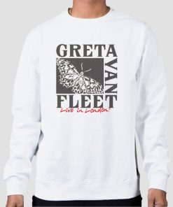 Sweatshirt White Butterfly Greta Van Fleet