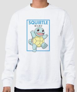 Sweatshirt White Cute Squirtle Face
