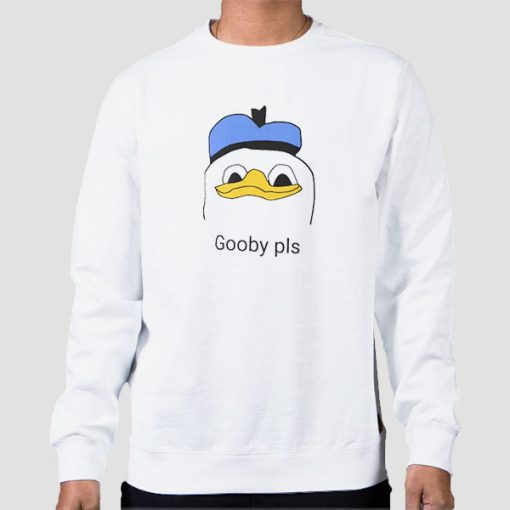 Sweatshirt White Funny Duck Gooby Meme