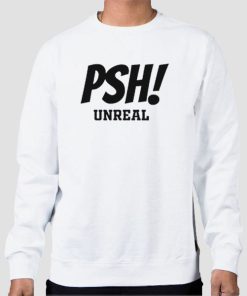 Sweatshirt White Funny PSH Unreal Bassmaster
