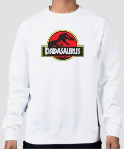 Sweatshirt White Funny Parody Dadasaurus