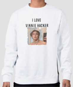 Sweatshirt White I Love Vinnie Havker Merch