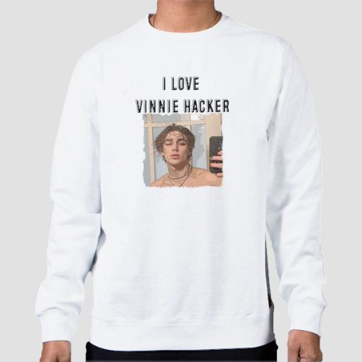 Sweatshirt White I Love Vinnie Havker Merch