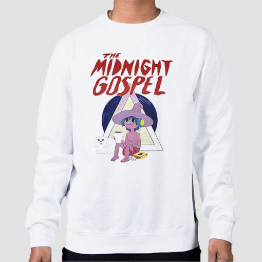 Sweatshirt White Inspired Midnight Gospel Merch