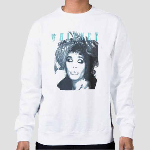 Sweatshirt White Rare Vintage Whitney Houston