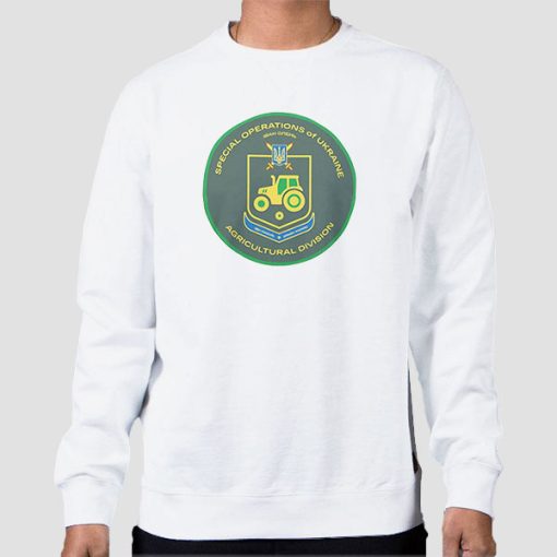 Sweatshirt White Special Operations of Ukraine Agricultural Division