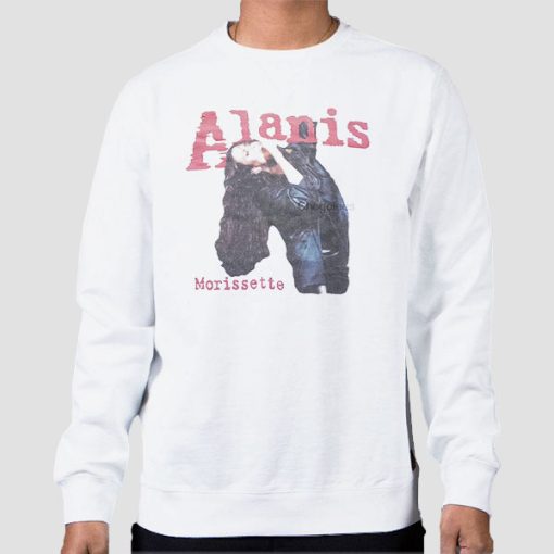 Sweatshirt White Vintage 90s Alanis Morissette