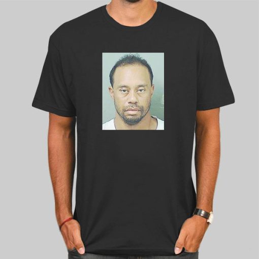 Funny Tiger Woods Mugshot Shirt