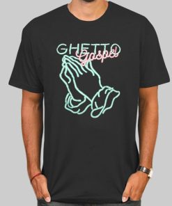 T Shirt Black Hands Pray Gospel Ghetto
