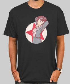 Retro Girl Socialist Communist Anime Shirt