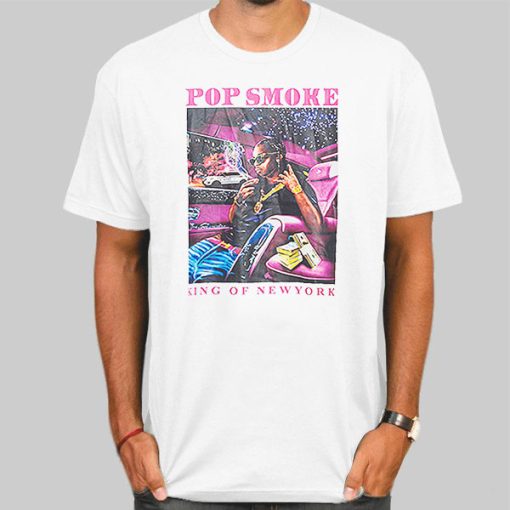 King of New York Pop Smoke Graphic Tee Shirt