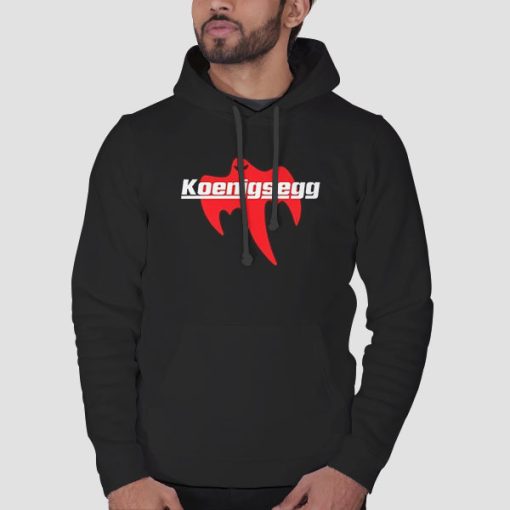 Hoodie Black Koenigsegg Ghost Logo