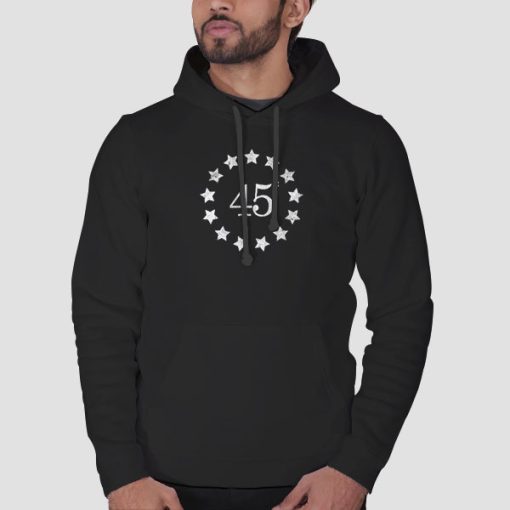 Hoodie Black Official 45 Squared