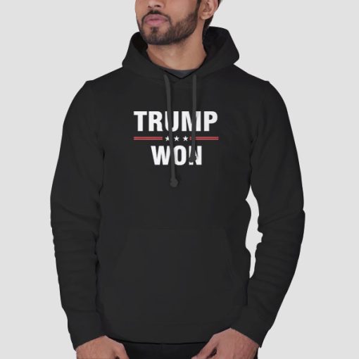 Hoodie Black Support for Trump Won