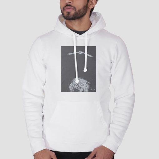 Hoodie White Goblin and Owl Labyrinth Owl