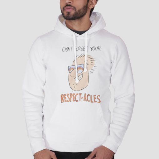 Hoodie White Respectacles Bobs Burger