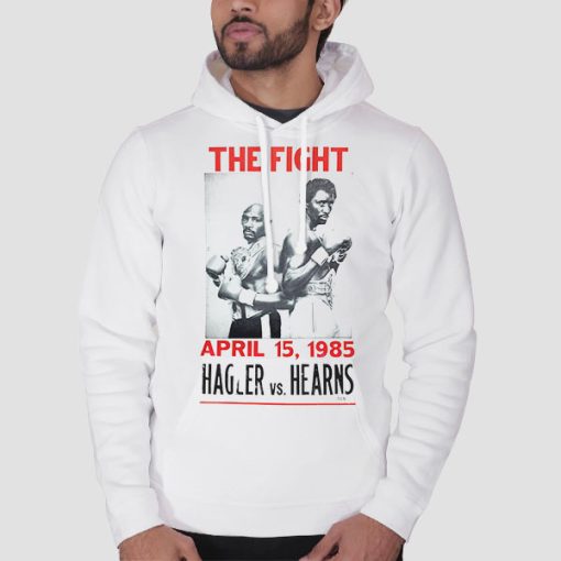 Hoodie White The Fight 1985 Marvin Hagler
