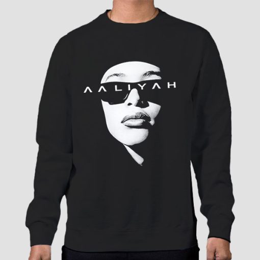 Sweatshirt Black Funny Classic Aaliyah Vintage