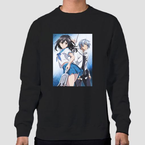 Sweatshirt Black Himeragi Yukina and Akatsuki Kojou Strike the Blood