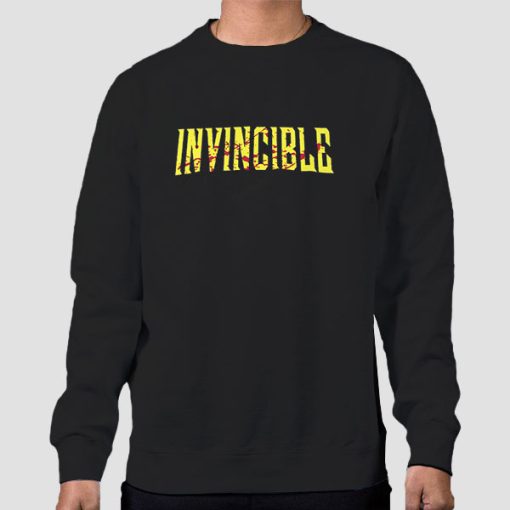 Sweatshirt Black Invincible Merch Blood