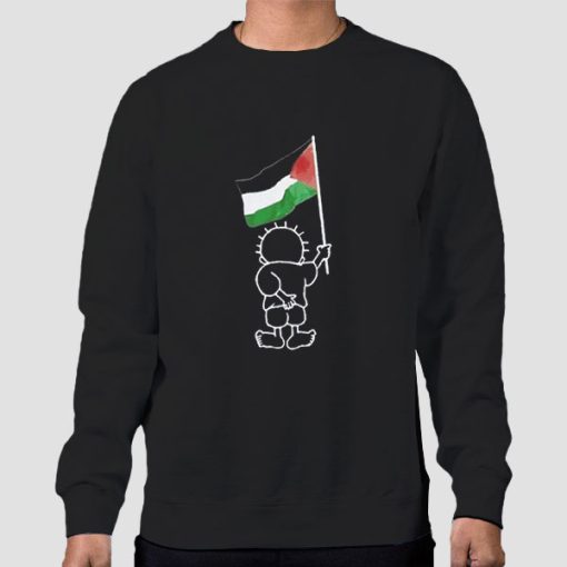 Sweatshirt Black Palestinian Free Palestine