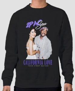 Sweatshirt Black Retro Vintage Selena Quintanilla and Tupac