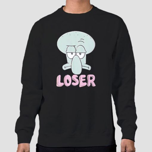 Sweatshirt Black Squidward Loser Funny