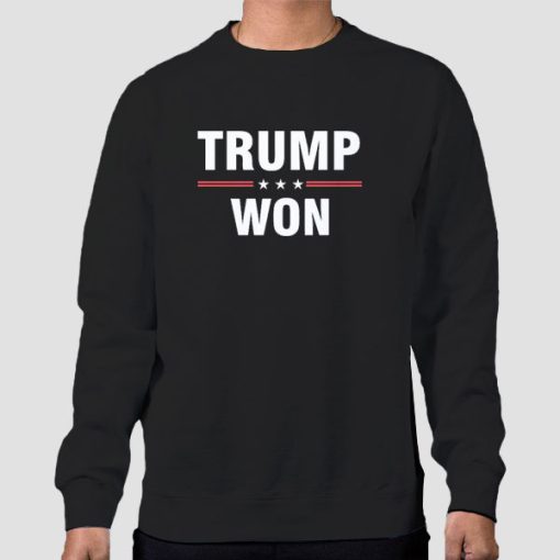 Sweatshirt Black Support for Trump Won