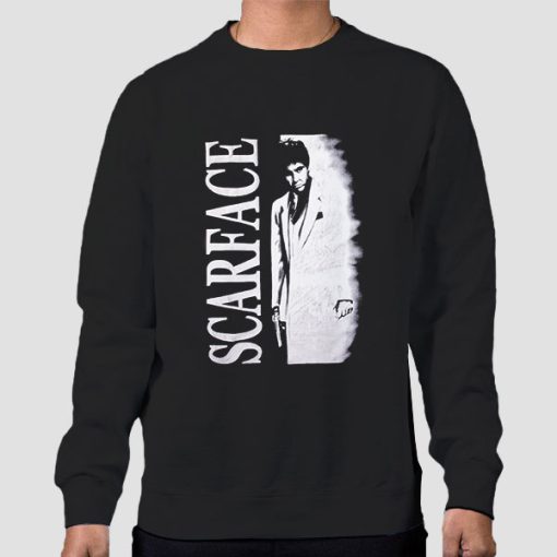Sweatshirt Black Vintage 90s Movies Scarface