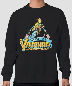 Sweatshirt Black Vintage 90s Stevie Ray Vaughan