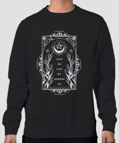 Sweatshirt Black Vintage Love Me Like My Demons Do