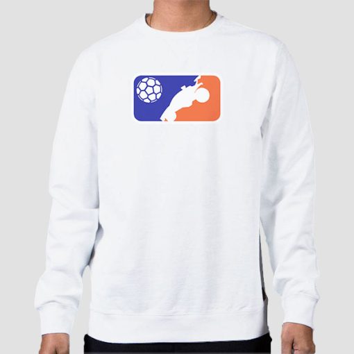 Sweatshirt White Basketball Rocket League