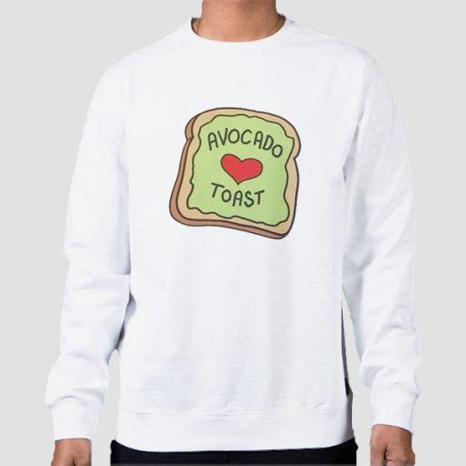 Cute Graphic Toast Avocado Sweatshirt