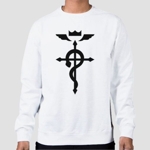 Sweatshirt White Fma Ouroboros Symbol