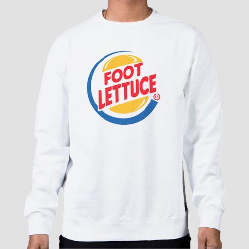 Sweatshirt White Foot Lettuce Meme