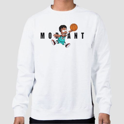 Sweatshirt White Funny Basketball Ja Morant