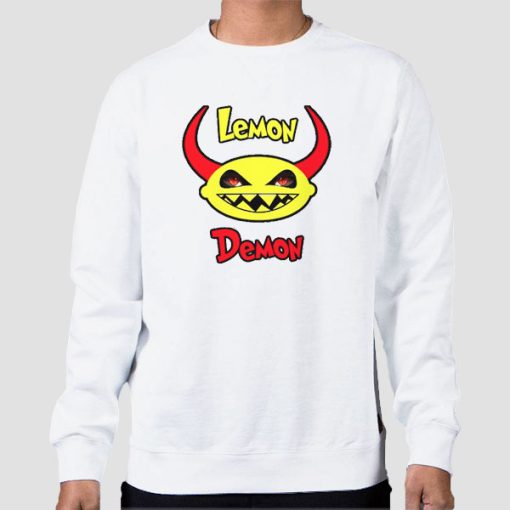 Sweatshirt White Smile Face Lemon Demon