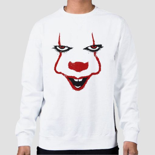 Sweatshirt White The Clown Pennywise