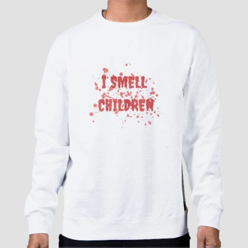 Sweatshirt White Vintage I Smell Children
