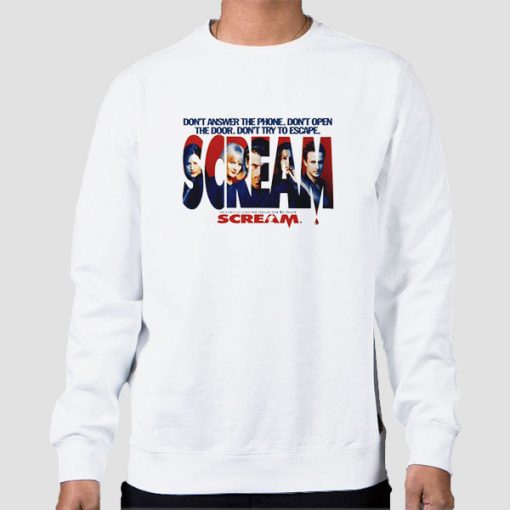 Vtg Scream 1996 Horror Movie Sweatshirt