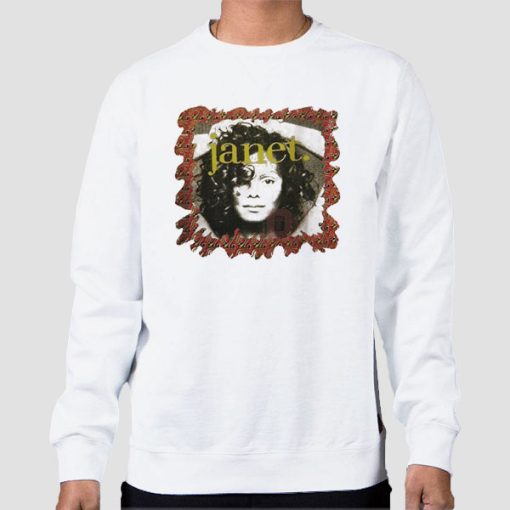 Sweatshirt White World Tour 90s Janet Jackson