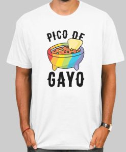 T Shirt White Gay Food Pico De Gayo