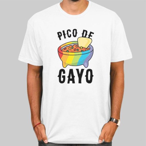 T Shirt White Gay Food Pico De Gayo