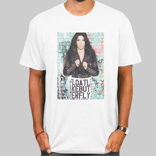 T Shirt White Mugshot Graphic Singer Cher