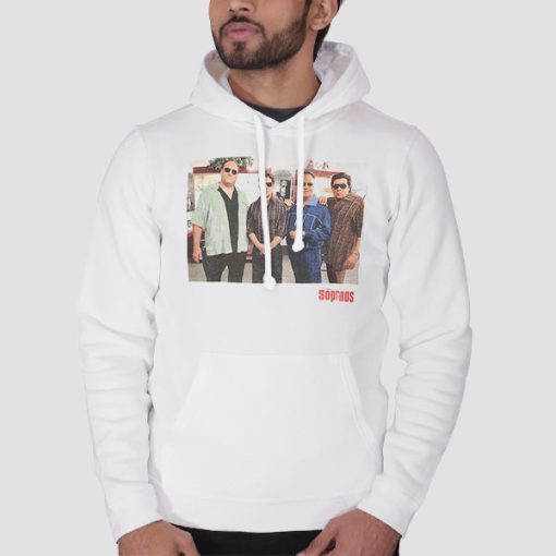 Hoodie White Funny Classic The Sopranos