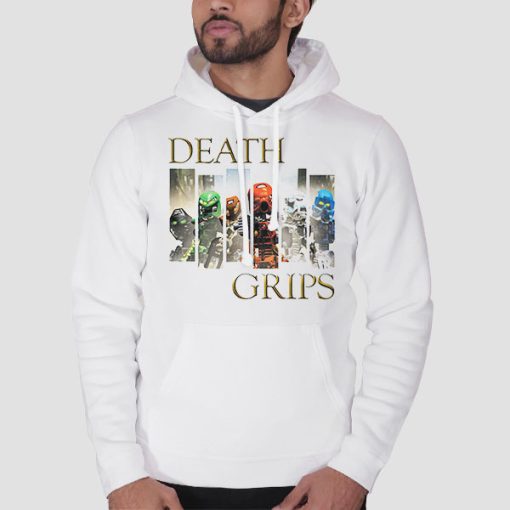 Hoodie White Funny Death Grips Bionicle