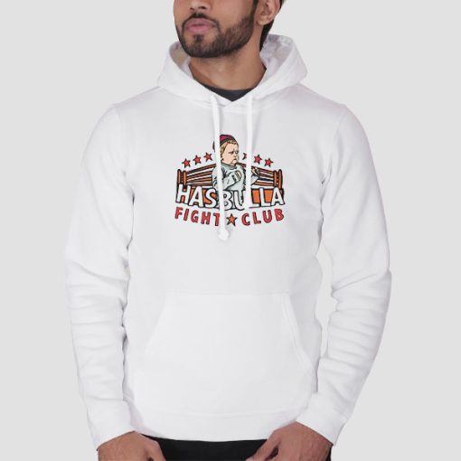 Hoodie White Hasbulla Poster Fight Club