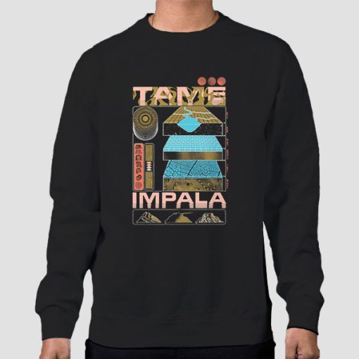 Sweatshirt Black Inspired Evolution Tame Impala